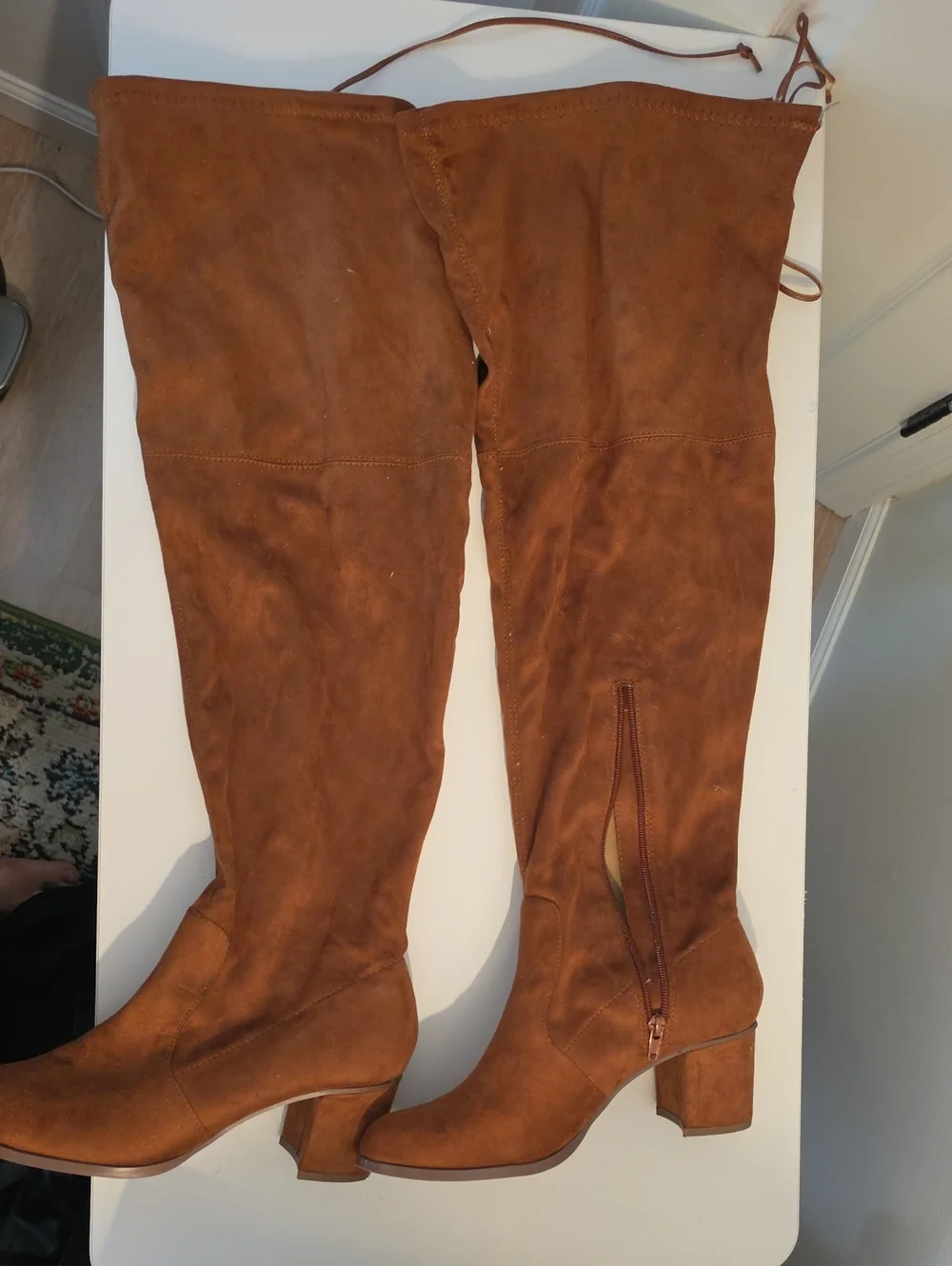 Fashion to Figure Chestnut Thigh High Boots 9W